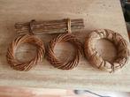 krans rieten ringen takkenbos ring riet decoratie knutselen, Ophalen of Verzenden, Zo goed als nieuw