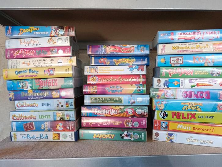 VHS Kinderfilms Collectie, Cd's en Dvd's, VHS | Kinderen en Jeugd, Gebruikt, Kinderprogramma's en -films, Tekenfilm, Alle leeftijden