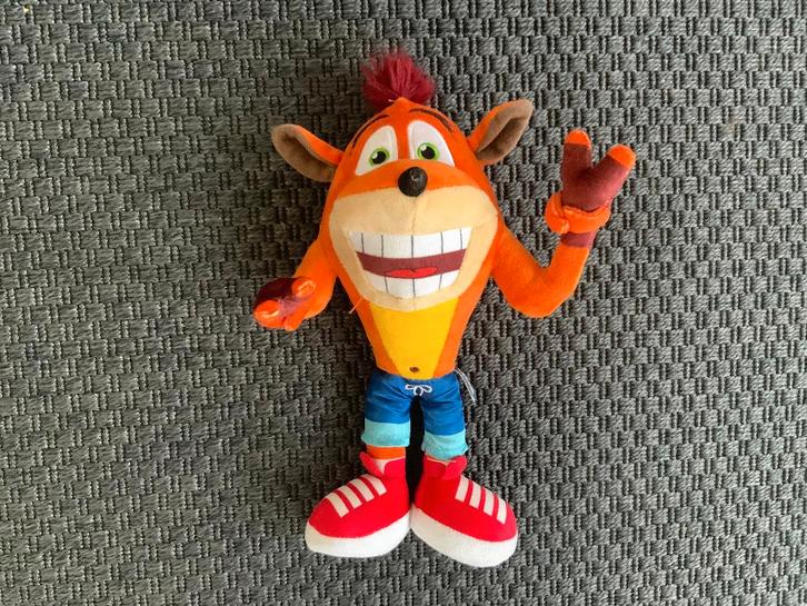 Playstation Crash Bandicoot pluche knuffel pop, Spelcomputers en Games, Spelcomputers | Sony PlayStation 1, Zo goed als nieuw