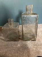 Glazen vierkant-hoge recht vazen, Huis en Inrichting, Ophalen, Overige kleuren, Minder dan 50 cm, Glas