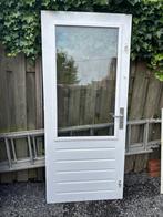 Achterdeur met dubbelglas, beslag en slot, Doe-het-zelf en Verbouw, Ophalen, Zo goed als nieuw, Buitendeur, 200 tot 215 cm