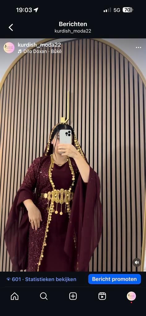 Kurdish Jurk - Prachtige Traditionele Kleding, Kleding | Dames, Jurken, Nieuw, Maat 38/40 (M), Overige kleuren, Knielengte, Ophalen of Verzenden