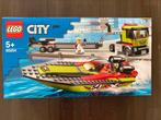 Nieuw: Lego race boot met oplegger 60254, Kinderen en Baby's, Speelgoed | Duplo en Lego, Ophalen of Verzenden, Nieuw