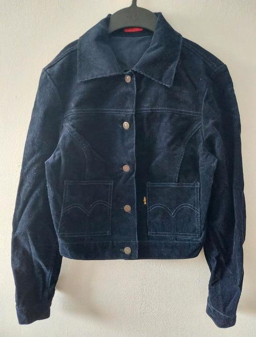 Vintage 60s rare Miss Levis big E jacket, Kleding | Dames, Jassen | Zomer, Zo goed als nieuw, Maat 36 (S), Blauw, Ophalen of Verzenden
