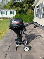 Suzuki DF15A (15pk) buitenboordmotor, Ophalen, 10 tot 30 pk, Viertaktmotor, Zo goed als nieuw