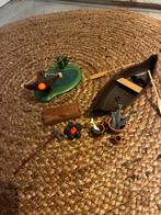bootje, crossbow en kampvuur + extras hoe tem je een draak, Ophalen, Gebruikt, Los playmobil