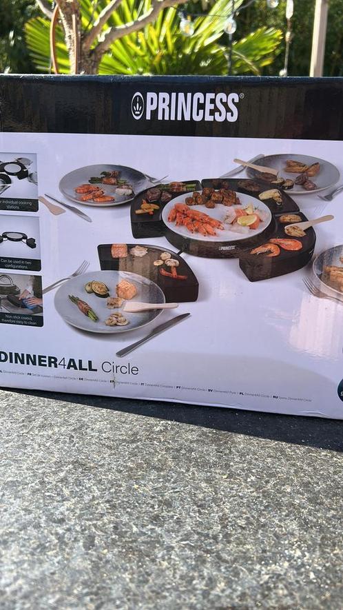 Princess dinner4all circle grill en bakplaat, Witgoed en Apparatuur, Gourmetstellen, Nieuw, 4 t/m 7 personen, Ophalen of Verzenden