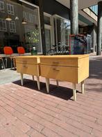 SALE: vintage design nachtkastjes, jaren 50, België, Ophalen, Gebruikt, -, -