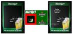 Heineken bord Biertje pak het glas dat bij je past, Ophalen of Verzenden, Nieuw, Reclamebord, Plaat of Schild, Heineken