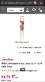 Ondervloer van Hornbach Maclean, Ophalen, Overige materialen, 30 cm of meer, Gebruikt