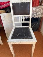 Stoel vintage, Huis en Inrichting, Ophalen, Gebruikt, Wit, Vintage