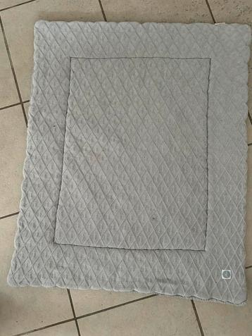 Jollein boxkleed 100x80 grijs met onderlegger beschikbaar voor biedingen