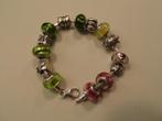 armband kinder pandora  kinderen 17 cm en incl 14 kralen, Ophalen, Zo goed als nieuw, Met bedels of kralen, Zilver