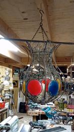 Mooie metalen hanger voor een kaars, Huis en Inrichting, Lampen | Hanglampen, Ophalen, Gebruikt, 50 tot 75 cm