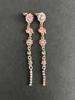 PILGRIM DANISH DESIGN lange oorbellen zilverkleur Swarovski, Overige materialen, Hangers, Met strass, Verzenden