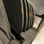 4x houten kantine stoelen / stapelstoelen met stalen frame, Huis en Inrichting, Stoelen, Ophalen, Gebruikt, Kunststof, Vier