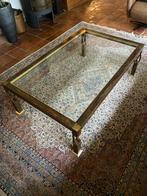 UNIEK: Vintage Salontafel met bijpassende hoektafel, Huis en Inrichting, Tafels | Salontafels, 50 tot 100 cm, Minder dan 50 cm