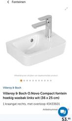 Toilet WC fonteincombinatie Villeroy & Boch O.novo, Ophalen of Verzenden, Nieuw, Chroom, Toilet