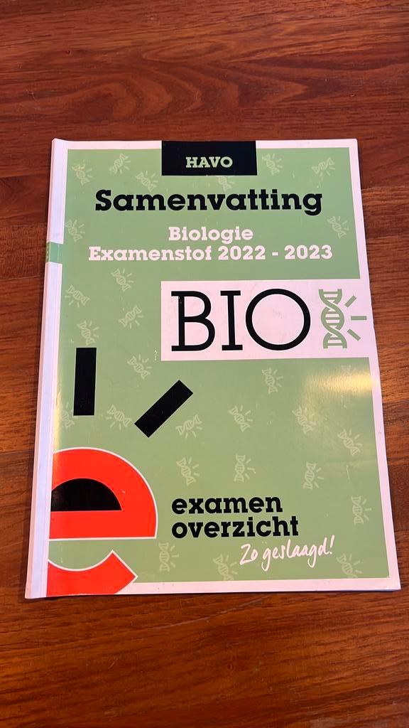 ExamenOverzicht - Samenvatting Examenstof Biologie HAVO, Boeken, Schoolboeken, Zo goed als nieuw, Nederlands, Overige niveaus