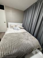 Ikea brimnes bed met hoofdbord & lades 140x200cm, Ophalen, Gebruikt, Wit, Tweepersoons