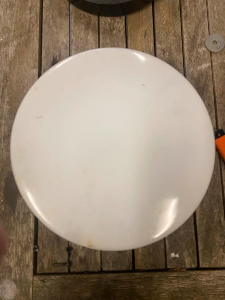 Plafondlamp / Wandlamp - Wit Rond, Huis en Inrichting, Lampen | Losse lampen, Gebruikt, Overige typen, Minder dan 30 watt, E27 (groot)