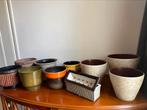 Vintage bloempotten en vazen jaren 70, Ophalen, Huis en Inrichting
