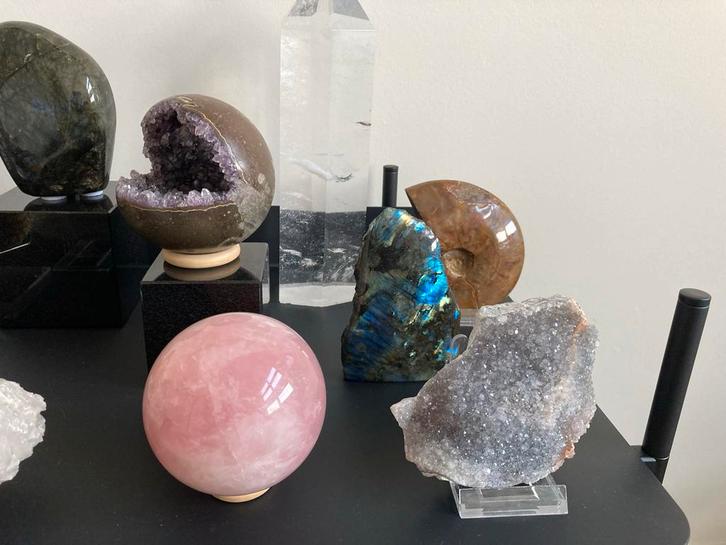 Diverse Collectie Mineralen en Fossielen, Verzamelen, Mineralen en Fossielen, Mineraal, Ophalen of Verzenden