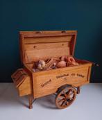 Unieke handgemaakte houten Broodkar met Brood en Banket, Ophalen of Verzenden