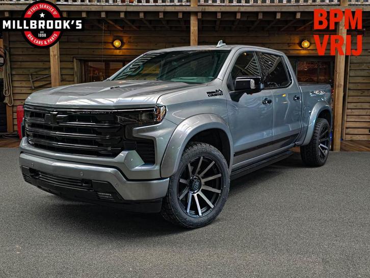 Chevrolet Silverado High Country 6.2 V8 420 PK, BPM VRIJ, Wi, Auto's, Chevrolet, Bedrijf, Te koop, Silverado, 360° camera, 4x4