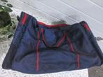 grote weekendtas donkerblauw met rode bies, 30 cm of meer, Blauw, Ophalen of Verzenden, 60 tot 80 cm
