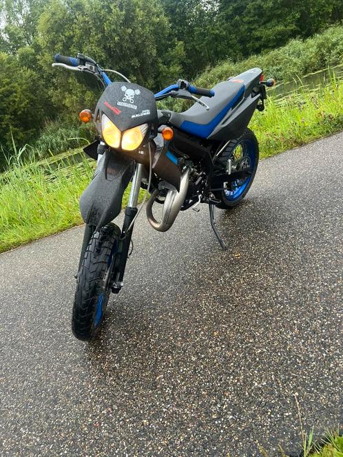 Derbi drd racing 2t 50cc blauw, Fietsen en Brommers, Brommers | Derbi, Gebruikt, Maximaal 45 km/u, Ophalen