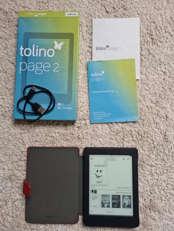 Tolino Page 2 E-reader + Hoes beschikbaar voor biedingen