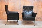 ZGANieuw 2 zwarte leren Montis Charly design fauteuils, Huis en Inrichting, Fauteuils, Montis, Design, Montis, 75 tot 100 cm