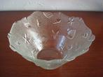 Glazen schaal met schelp decor, Antiek en Kunst, Ophalen of Verzenden