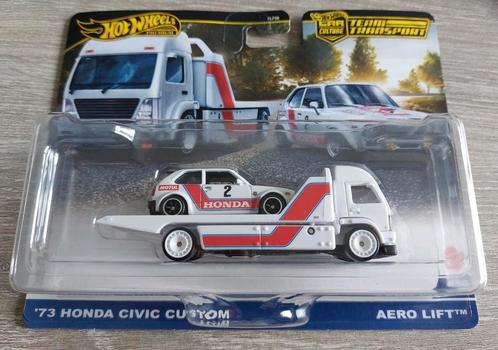 Hot Wheels Premium Team Transport Honda Civic Custom, Hobby en Vrije tijd, Modelauto's | Overige schalen, Nieuw, Ophalen of Verzenden