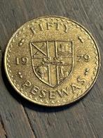 Grote munt 50 Pesewas 1979 Ghana, Postzegels en Munten, Munten | Afrika, Losse munt, Overige landen, Verzenden