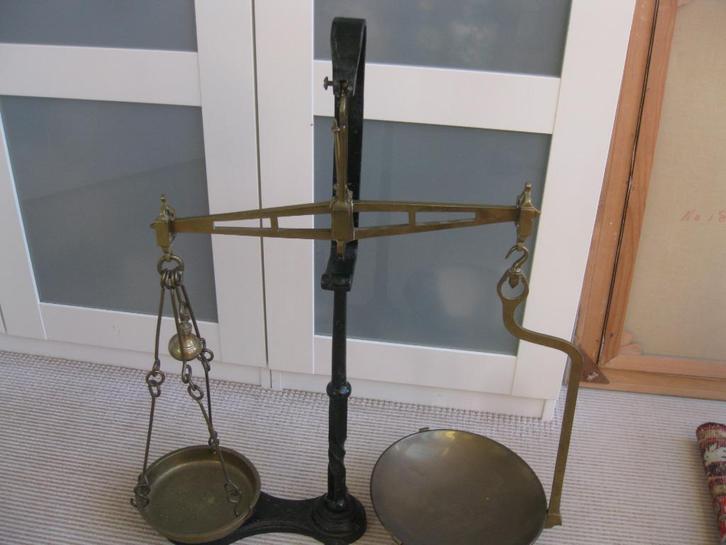 W&T Avery Ltd. Grote weegschaal. Smeedijzer en koper., Antiek en Kunst, Antiek | Gereedschap en Instrumenten, Ophalen