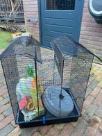 zwarte kooi (gebruikt voor goudhamster), Kooi, Gebruikt, Minder dan 75 cm, Hamster