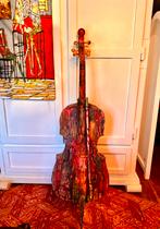 Decoratie violoncello viool cello kleurrijk 3 dimensionaal, Ophalen of Verzenden