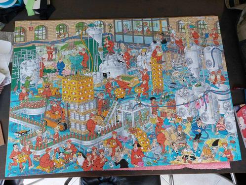 Jan van Haasteren puzzel De ambachtelijke brouwerij 2000 st., Hobby en Vrije tijd, Denksport en Puzzels, Zo goed als nieuw, Legpuzzel
