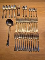 Verzilverde vorken, lepels en soeplepel, Antiek en Kunst, Antiek | Bestek, Ophalen