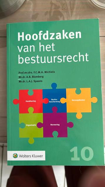 Hoofdzaken van het bestuursrecht beschikbaar voor biedingen