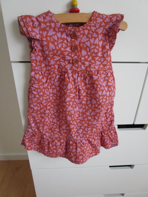 Z8 maat 74 - schattig jurkje met hartjes, Kinderen en Baby's, Babykleding | Maat 74, Zo goed als nieuw, Meisje, Jurkje of Rokje