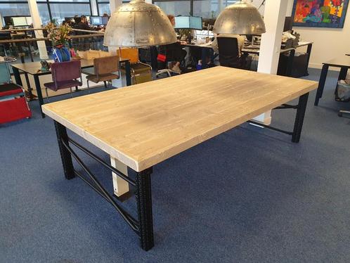 Vergadertafel, bureau van steigerhout industrieel elke maat, Huis en Inrichting, Bureaus, Nieuw, Bureau, Ophalen