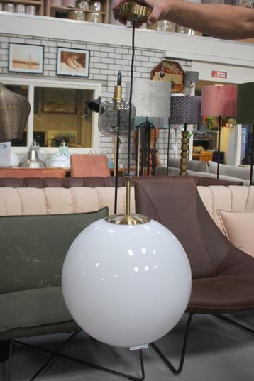 Ronde hanglamp Medina Light & Living antiek brons & wit beschikbaar voor biedingen