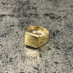 14 karaats gouden zegelring massief, Sieraden, Tassen en Uiterlijk, Ringen, Ophalen of Verzenden