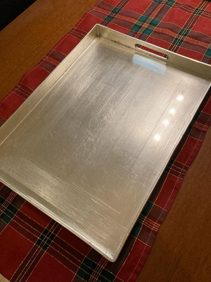 Zilverkleurig Dienblad - Stijlvol en Praktisch, Huis en Inrichting, Woonaccessoires | Spiegels, Gebruikt, Minder dan 50 cm, Minder dan 100 cm