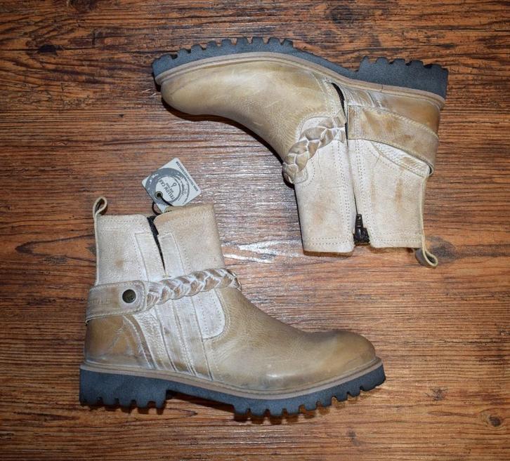 YELLOW CAB - leren Dakota boots Taupe - maat 37, Kleding | Dames, Schoenen, Nieuw, Lage of Enkellaarzen, Overige kleuren, Ophalen of Verzenden