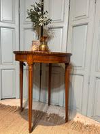 Antieke oude wijn bijzet tafel rond IL Fienile landelijk, Minder dan 55 cm, Rond, Nieuw, Ophalen of Verzenden
