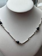 Zilveren collier Lapis Lazuli., Verzenden, Gebruikt, Blauw, Zilver